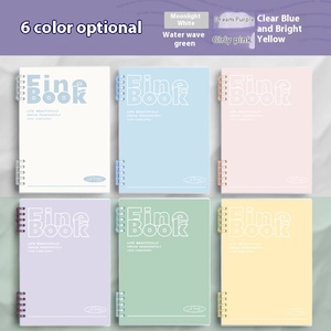 Nhỏ tươi in <span class=keywords><strong>PP</strong></span> Loose-Leaf máy tính xách tay B5 A5 A4 có thể tháo rời với 60 trang bên trong và khóa nhật ký - Product Image 4