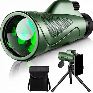 Monoculaire puissant 12x50 23mm pour adultes, adaptateur pour smartphone, trépied, sac portable, vision étendue, prisme BAK4, lentille FMC entièrement revêtue - Product Image 1
