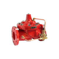Vanne de réduction de pression à globe rainuré en fonte ductile pour la protection incendie, conforme aux normes UL 1739/NFPA 13/NFPA 14, AWWA C606, ISO 6182