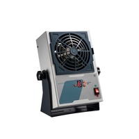 Ventilateur ioniseur d'air ESD AC à double usage, à faible consommation, avec affichage numérique ±10V, pour l'élimination électrostatique et l'équilibrage ionique efficace des charges ioniques, idéal pour les salles blanches