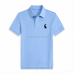 Camisetas Polo de Algodón para Hombre y Mujer al por Mayor, de Manga Corta, Transpirables, Estilo Vintage Ralph - Product Image 2