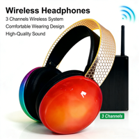 Casque DJ sans fil actif, circum-auriculaire, à réduction de bruit, stéréo, Bluetooth multi-connexion pour studio et soirée