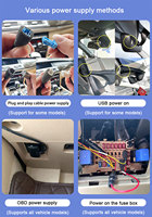 Kotak hitam kamera mobil 4k, kamera dasbor depan dan belakang untuk BMW X3 F25 X5 F15 X1 F48 X4 X6 X7 M 1 3 5 7 Seri F20 F30 F31 F32 F40 F10