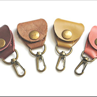 Tas Pick Gitar Desain Baru Berkualitas Tinggi dari Bahan Celluloid Nylon ABS POM dengan Stempel Emas Gantungan Kunci Pick Gitar Cheerhas