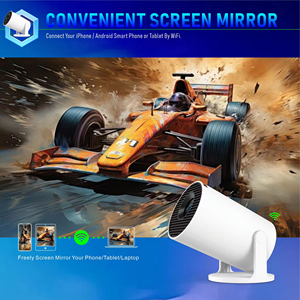 Junuo 2026 Dual <span class=keywords><strong>Wifi</strong></span> 6 Proyector Hy300 Pro + Ngoài Trời Không Dây Máy Chiếu Di Động Android 11 Thông Minh Mini 170 Lumens 4K Hỗ Trợ - Product Image 4