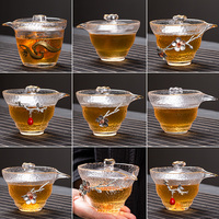Service à thé Gaiwan à thé noir, 12 styles, couvercle, bol, tasse, vente en gros