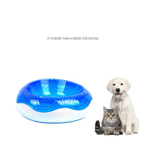 أوعية تبريد بلاستيكية جديدة صديقة للحيوان الأليف ، وعاء تغذية متجمد متين للكلاب ، وعاء ماء بارد للكلاب ، وعاء حب - Product Image 4