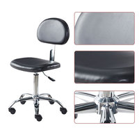 Tabouret de laboratoire en PU réglable en hauteur fabriqué en Chine pour les médecins, les infirmières, les étudiants, design industriel pour l'école et l'hôpital