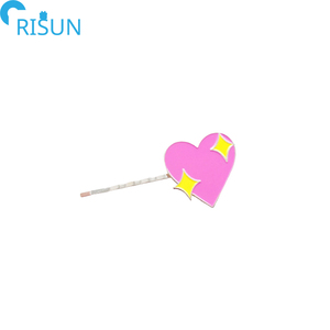 Horquillas esmaltadas de Metal <span class=keywords><strong>para</strong></span> el pelo, broches de pelo esmaltados a la moda, <span class=keywords><strong>para</strong></span> labios, frutas, fresas, plantas y hojas - Product Image 5