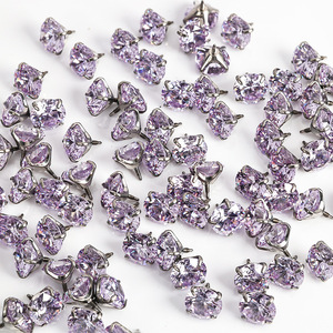 G23 Titanium ASTM F136 <b>Long</b> Thread Prong-Set Zircon Studs | Hypoallergenic Body Jewelry | Easy-Secure Replacement Tops - Product Image 4