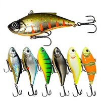 Appât de pêche à la ligne, leurre artificiel dur VIB Crankbait 75mm/145g sans hameçons pour la perche et le bar en eau douce A9179