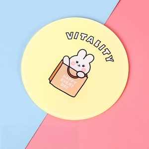 Juego de posavasos de acrílico al por mayor-Redondo transparente (10cm) con bonitos diseños de animales adecuados para uso en el hogar, bar y restaurante - Product Image 4