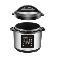 Panci Presto Multifungsi Profesional Timer Factory, Wadah Dalam Stainless Steel 6 Quart, Power Pressure Cooker XL untuk Pengalengan