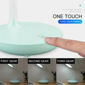 Touch Control LED <b>Table</b> <b>Lamp</b> USB Rechargeable Desk <b>Lamp</b> Dimmable Reading Night Light Eye Protection Flexible <b>Studying</b> Lights - Product Image 4