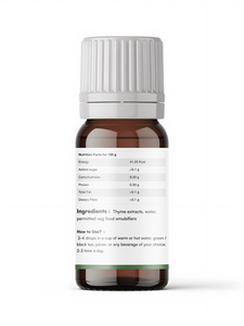 Gouttes d'extrait de thym | Thymus vulgaris |   Soutien respiratoire, antimicrobien, immunité |   Flacons compte-gouttes de 30 ml - Product Image 5