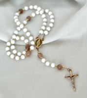 Bracelet de prière catholique avec médaille miraculeuse de Notre-Dame de Grâce, charme central, cadeau de baptême