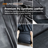 Tissu en cuir PU vegan écologique extensible dans les deux sens Oeko Tex 100, avec envers en daim, toucher doux, pour manteaux, vestes et pantalons