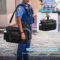 Sac de patrouille Tactical Gear Storager Range Gun Bag Officer Duty Bag Organisateur de siège avant de voiture avec plusieurs espaces de rangement