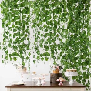 Fausses feuilles artificielles suspendues pour mariage Faux plante Scaping Fleurs et plantes décoratives - Product Image 4