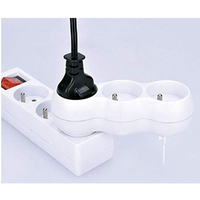 Adaptateur de prise de type français Pheiyon, 3 prises, 16A, 230V, 3680W, avec protection enfant, CE RoHS, pour usage résidentiel en Europe, IP20, OEM ODM