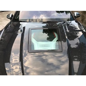 Capot moteur transparent en fibre de carbone pour Audi A5 2017-2024, état neuf, installation par vis, garantie 1 an - Product Image 3