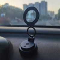 Support magnétique pour téléphone, rotation à 360 degrés, base à ventouse flexible pour tableau de bord de voiture, pare-brise, ajustement universel 4''-7''