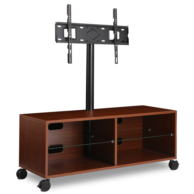 Living Room Furniture Wood Cabinets Tv Base Swivel 360 Degrees Tv Stand Rotating