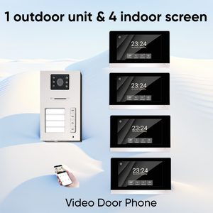 Chất lượng hàng đầu sang trọng nhà Multiroom đa chức năng Interphone an ninh Hệ thống intercom 4 màn hình Video Doorphone - Product Image 2