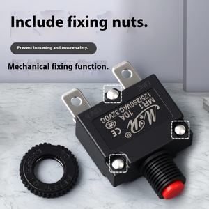 Interrupteur protecteur de courant de surcharge <span class=keywords><strong>disjoncteur</strong></span> de réinitialisation 5A 8A 20 pompe à eau compresseur d'air charge machine à laver relais - Product Image 4