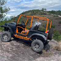 Voiture électrique tout-terrain Richi Buggy Jeep 4x4 avec moteur 3000W, conduite à droite, 2-4 places, sièges en cuir pour adultes et enfants