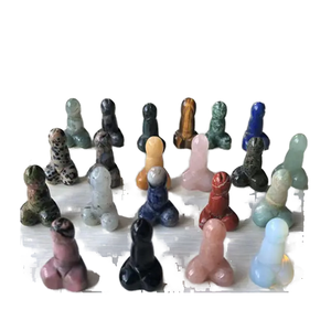 Venta al por mayor de mini dildo de cristal natural, colgante de cuarzo rosa tallado a mano, varita de piedras curativas, otras artesanías de cristal - Product Image 1