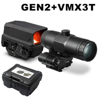 5D Era Tactical Optics Gen II Aluminum Waterproof Holographic Red Dot Sight Magnifier for Hunting Dynamic Close Quarters Full