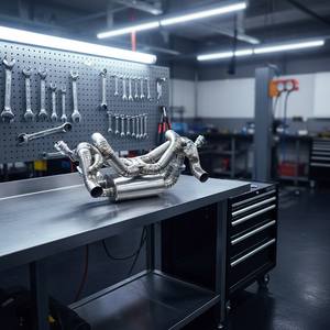 Silenziatore Axleback in Titanio CSZ F430 Scuderia 6.3L con Valvole e Telecomando, Suono Regolabile - Product Image 1