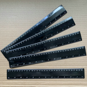 Tùy chỉnh đầy đủ màu sắc UV in 2 mặt Cai Trị 30 cm <span class=keywords><strong>12</strong></span> inch màu đen sinh viên thẳng Cai Trị - Product Image 2