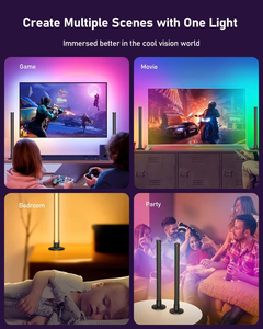 Escritorio Inteligente para Juegos con Lámpara LED RGB, Control por Voz con Alexa/Google, Sincronización de Música WIFI IR, Barra de Luz LED RGB, Luz Ambiental para TV - Product Image 2