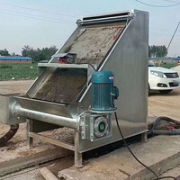 Separador de Líquidos y Sólidos de Alta Eficiencia, Deshidratador de Estiércol con Criba Inclinada de Acero Inoxidable, Equipo para el Tratamiento de Desechos Animales
