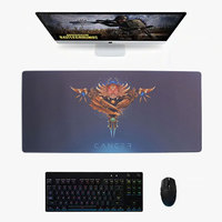 Bantalan Mouse game ekstensi Anti selip, bantalan tetikus kecepatan karet, Anti selip