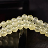 Perles semi-finies en jade Hetian bleu eau de mer 7A, chalcédoine, pour bijoux DIY, accessoires de bracelet, collier, perlage individuelle