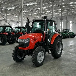 Tracteur vert à 4 roues motrices pour usage agricole 70 HP 80 HP 100 HP Options disponibles