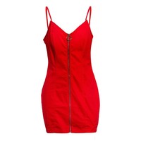 Robe d'été décontractée sans col, sans manches, taille haute, avec ceinture, en polyester et élasthanne, coupe ajustée, avec fermeture éclair à anneau, jupe courte à empiècements