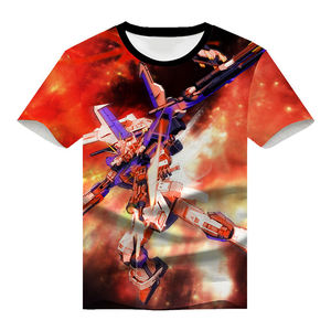 Camisetas de Manga Corta Casuales Inteligentes de Secado Rápido y Sostenibles con Estampado Personalizado para Hombre - Diseño <span class=keywords><strong>Gundam</strong></span> Strike Freedom - Product Image 1