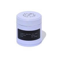 Vente en gros de boîtes en métal rondes de luxe de qualité alimentaire vides, de couleur violette, pour thé, café, grains, poudre, avec couvercle à vis hermétique
