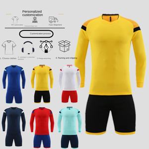Carl American setelan latihan sepak bola lengan panjang musim gugur musim dingin setelan khusus pria wanita dewasa anak-anak cepat kering bersirkulasi - Product Image 6