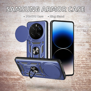 Soporte <span class=keywords><strong>de</strong></span> anillo <span class=keywords><strong>de</strong></span> armadura para <span class=keywords><strong>Samsung</strong></span> para Galaxy, cubierta deslizante para teléfono móvil, <span class=keywords><strong>Privacidad</strong></span> <span class=keywords><strong>de</strong></span> cámara para A56 A36 A26 A16 A06 A55 A35 A25 A15 A05 - Product Image 2