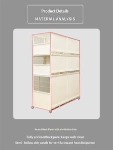 Cage de Luxe Moderne et Robuste pour Animaux de Compagnie (Chiens, Chats, Lapins) – Vitrine d'Exposition, Cage d'Accueil, Cage pour Hôpital Vétérinaire – Acier et Verre - Product Image 3