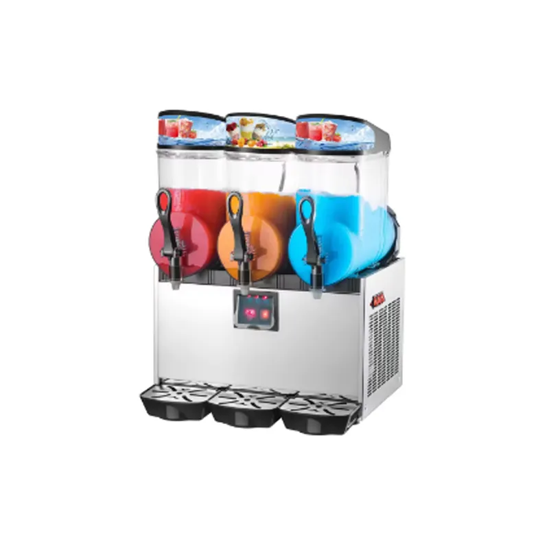 Multifunctional Three Tanks smoothie ice Machine Juice Frozen Drink Ice Slush Machine With Mixing Beater