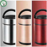 Boîte à lunch thermique sous vide en acier inoxydable avec sac isotherme chauffe-aliments tasse à soupe conteneurs pot alimentaire