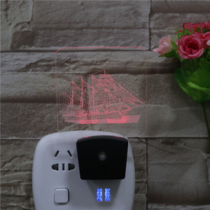 Đèn Ngủ Nhiều Màu Thời Trang Hấp Dẫn 2023 Đèn Ngủ <span class=keywords><strong>LED</strong></span> Chu Kỳ 7 Màu 110-220V Đèn Ngủ Cắm Điện - Product Image 2