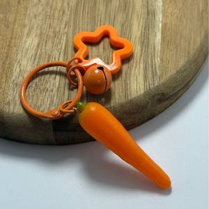 Pendentif Carotte Artificielle Lidao en PVC de Bonne Qualité, Porte-clés Amusant en Plastique Durable avec Impression UV, Décoration Alimentaire Ludique pour la Photographie - Product Image 3