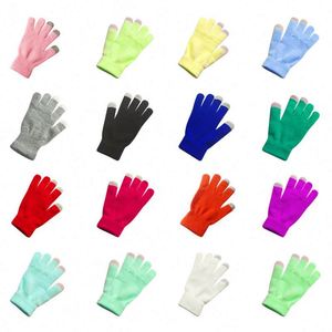 Gants tactiles d'hiver personnalisés avec logo tricoté - Gants tactiles promotionnels chauds pour hommes et femmes - Product Image 3